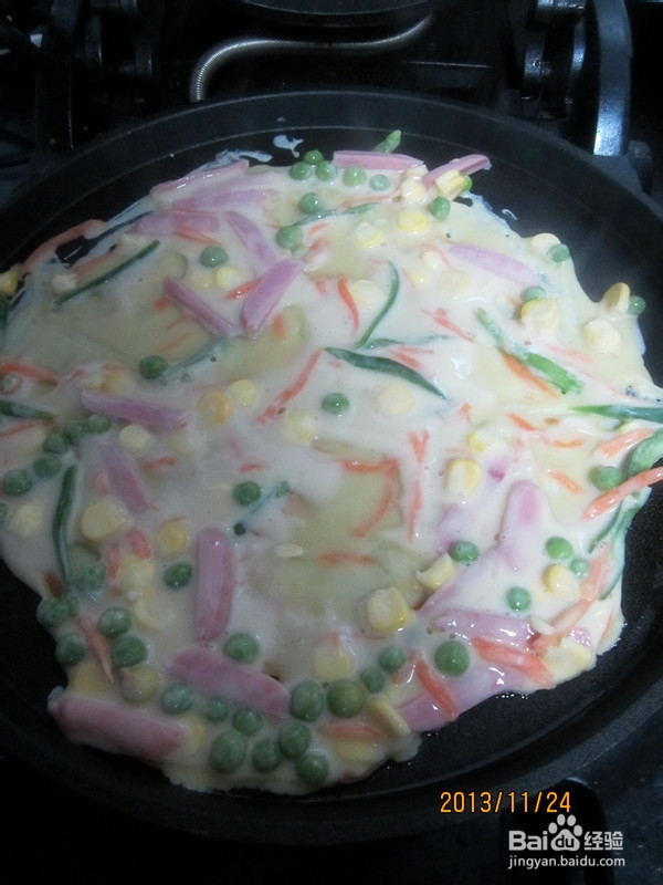 什锦彩蔬鸡蛋饼
