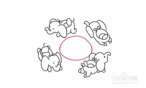 飞象旋转木马怎么画