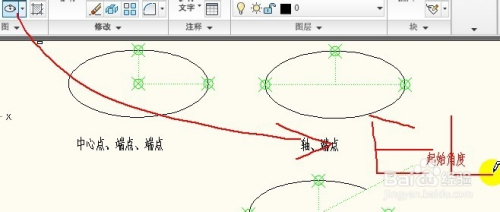 autocad中橢圓工具的使用方法,橢圓的畫法