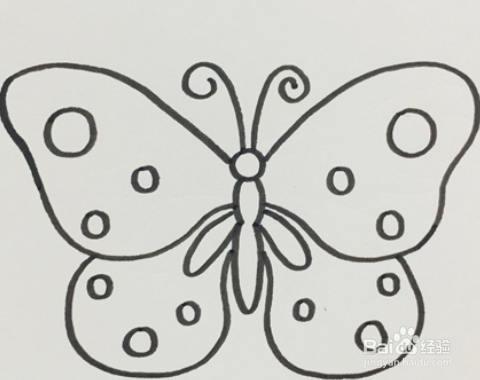 怎么画蝴蝶好看