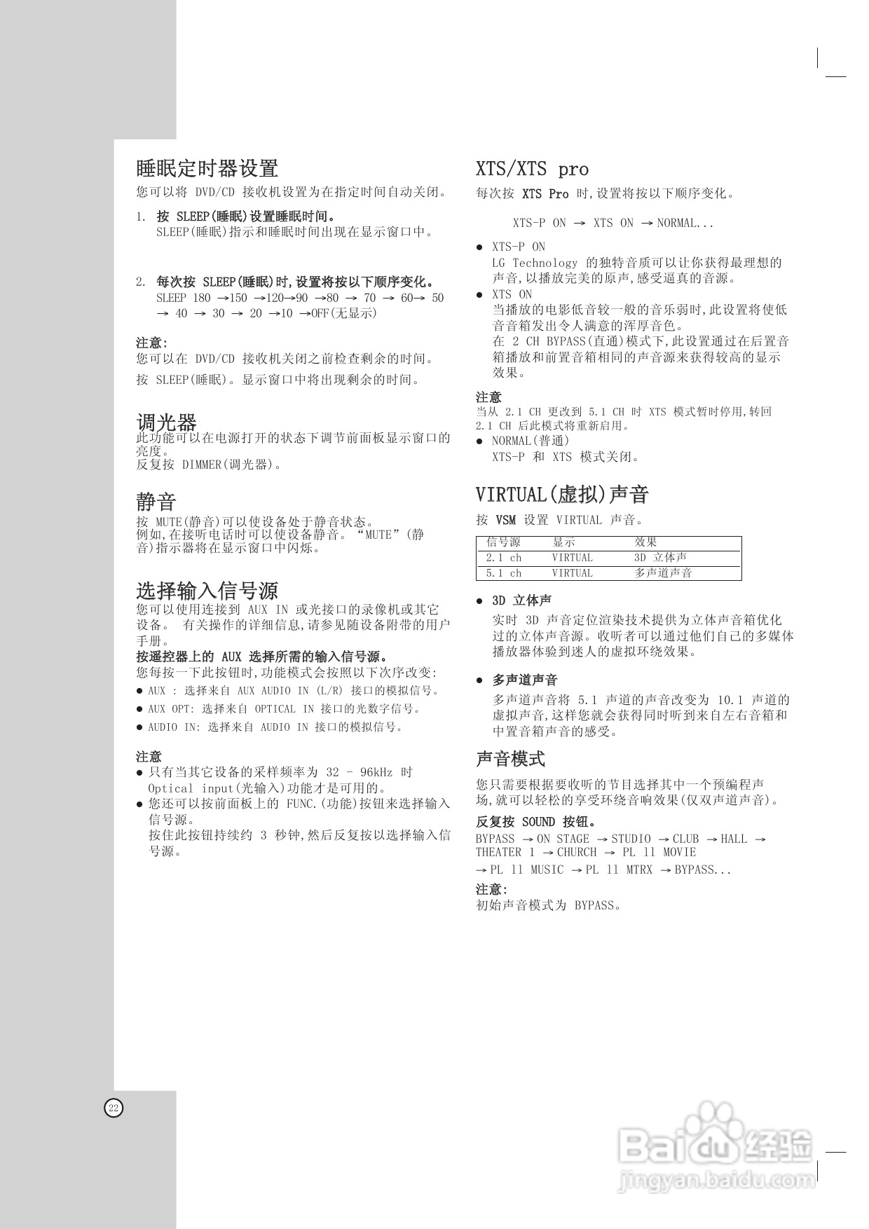 LG HT762TZ家庭影院使用说明书:[2]