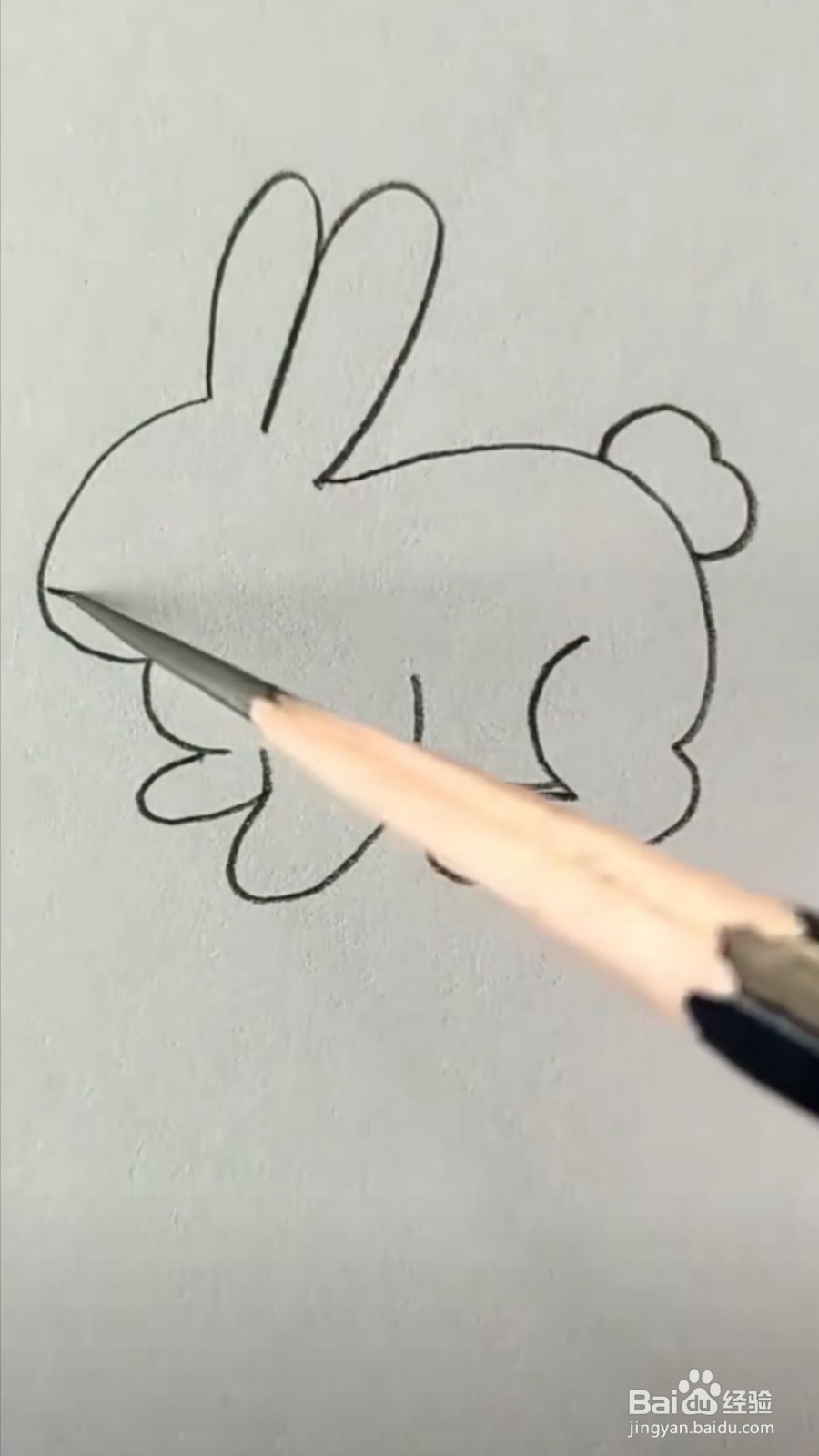 怎么画小兔子