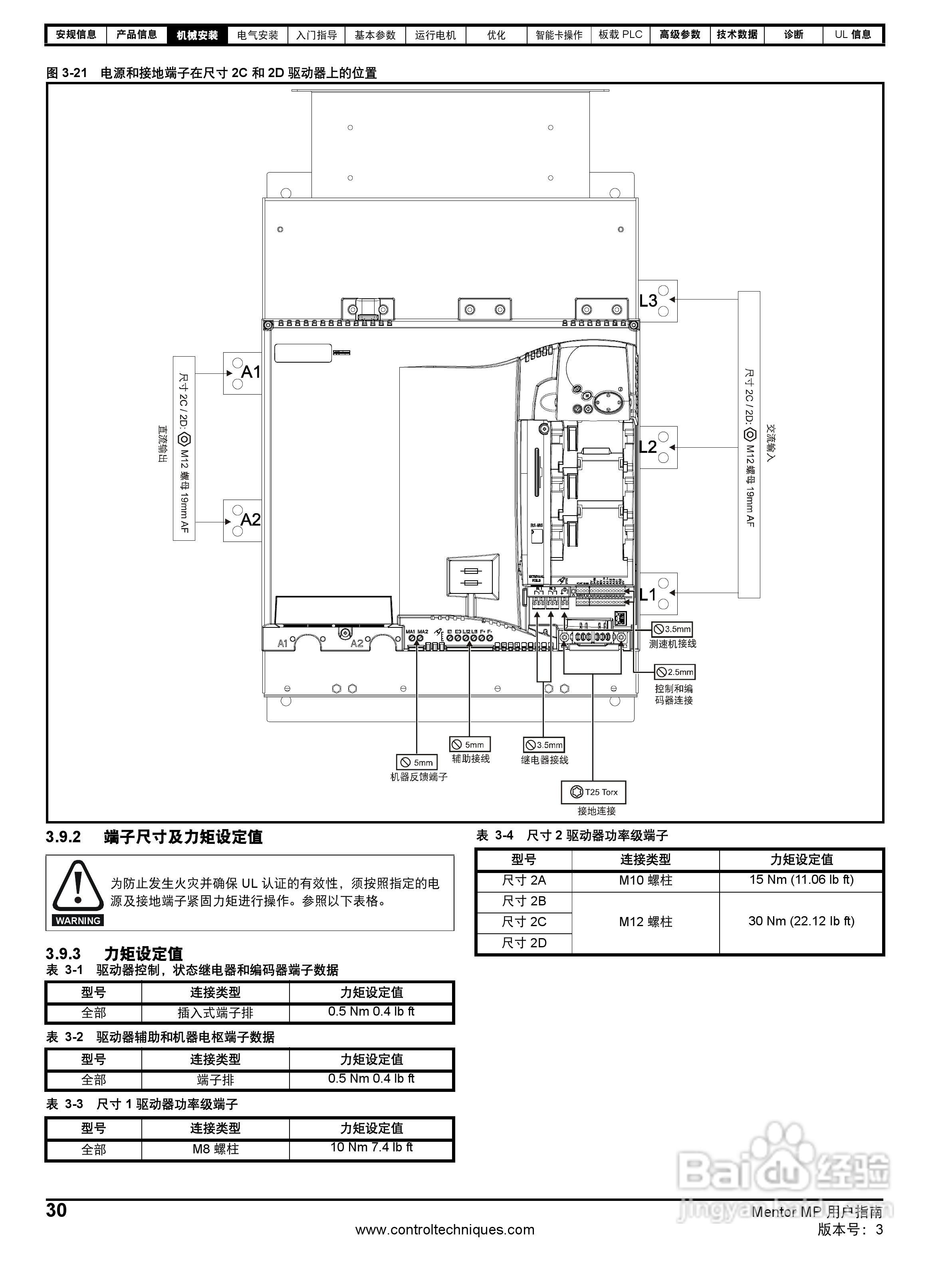 艾默生MP1850A4R直流驱动器中文手册:[3]