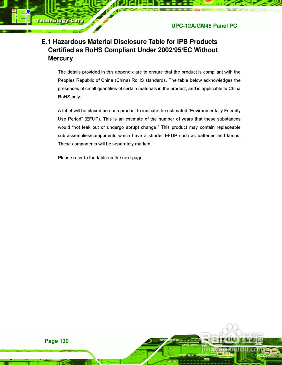 IEI威强 UPC-GM45车载电脑说明书:[15]