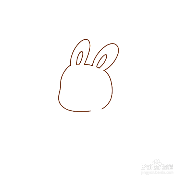 如何画手卡通兔子的简笔画