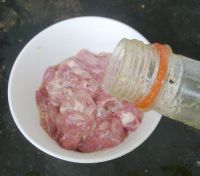蒜苔茄子滑肉