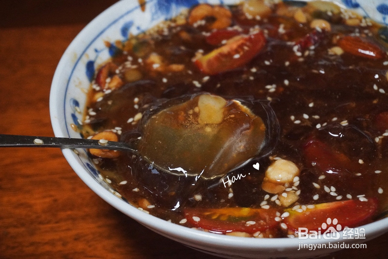 红糖糍粑冰粉的做法