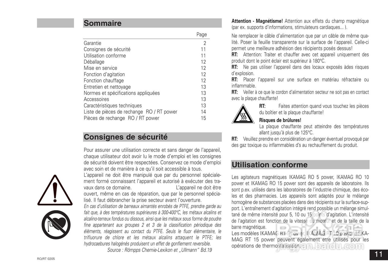 IKA RO10高效10点磁力搅拌器使用说明书