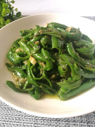 蒜蓉煎青椒的做法-百度经验