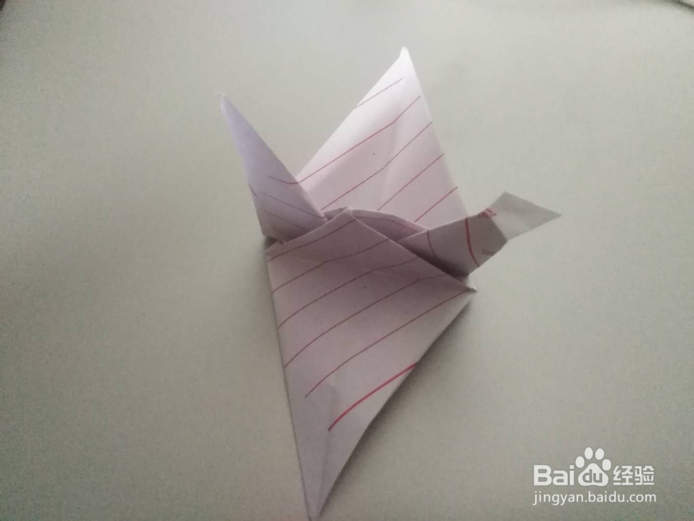 怎样折千纸鹤