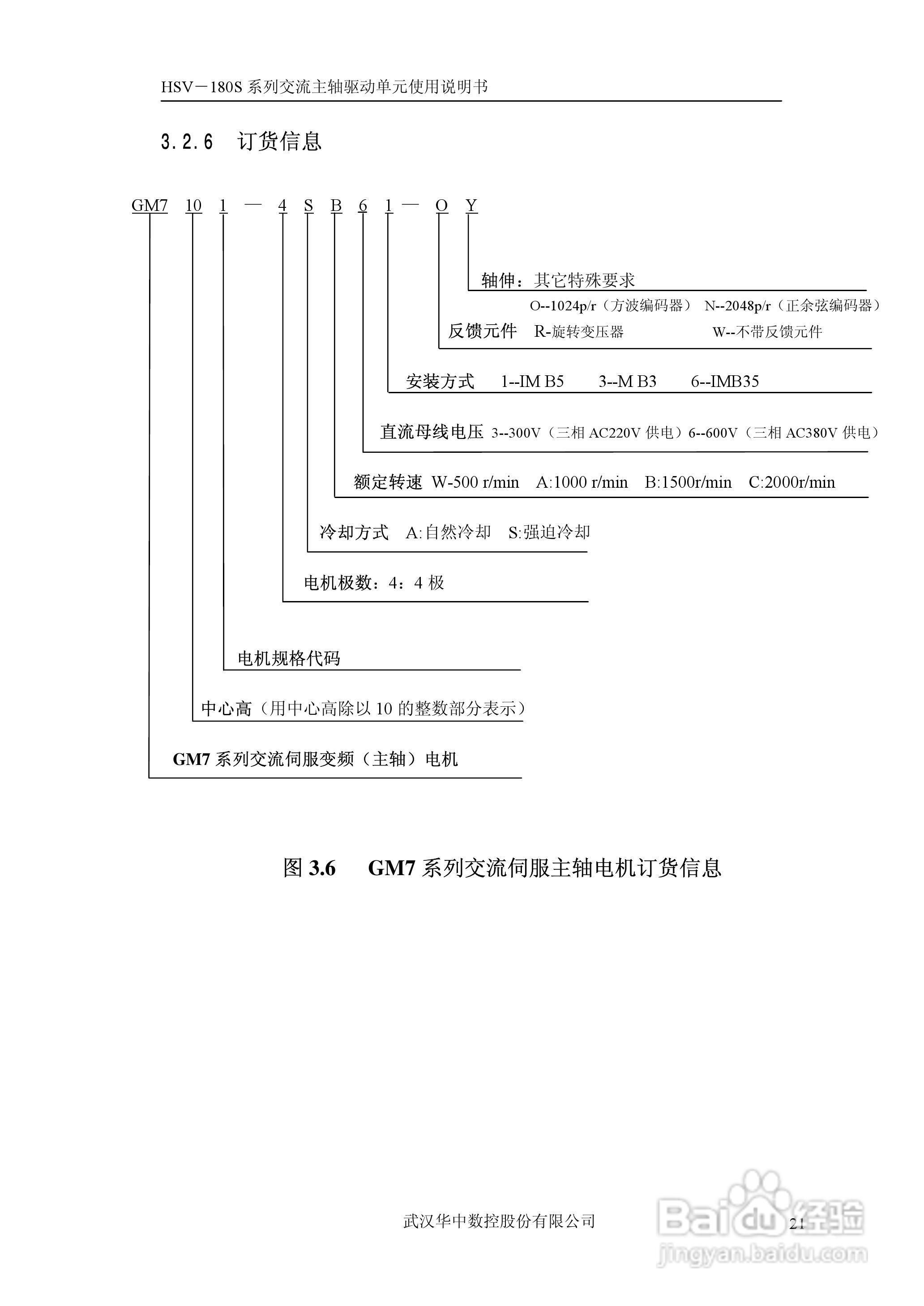 武汉华中数控HSV-180S系列交流主轴驱动单元使用说明书:[3]