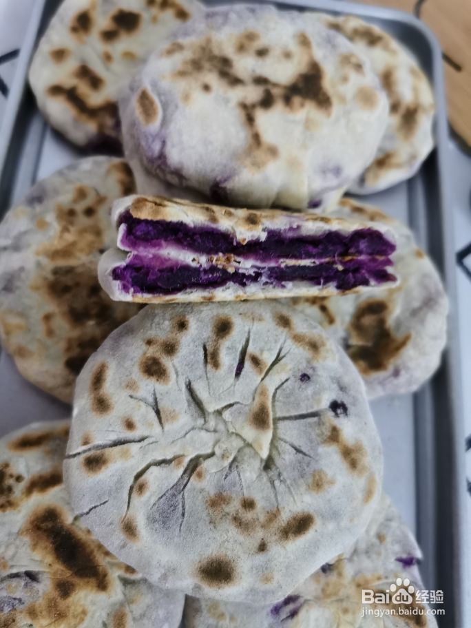 无油无糖紫薯饼这么做更好吃！