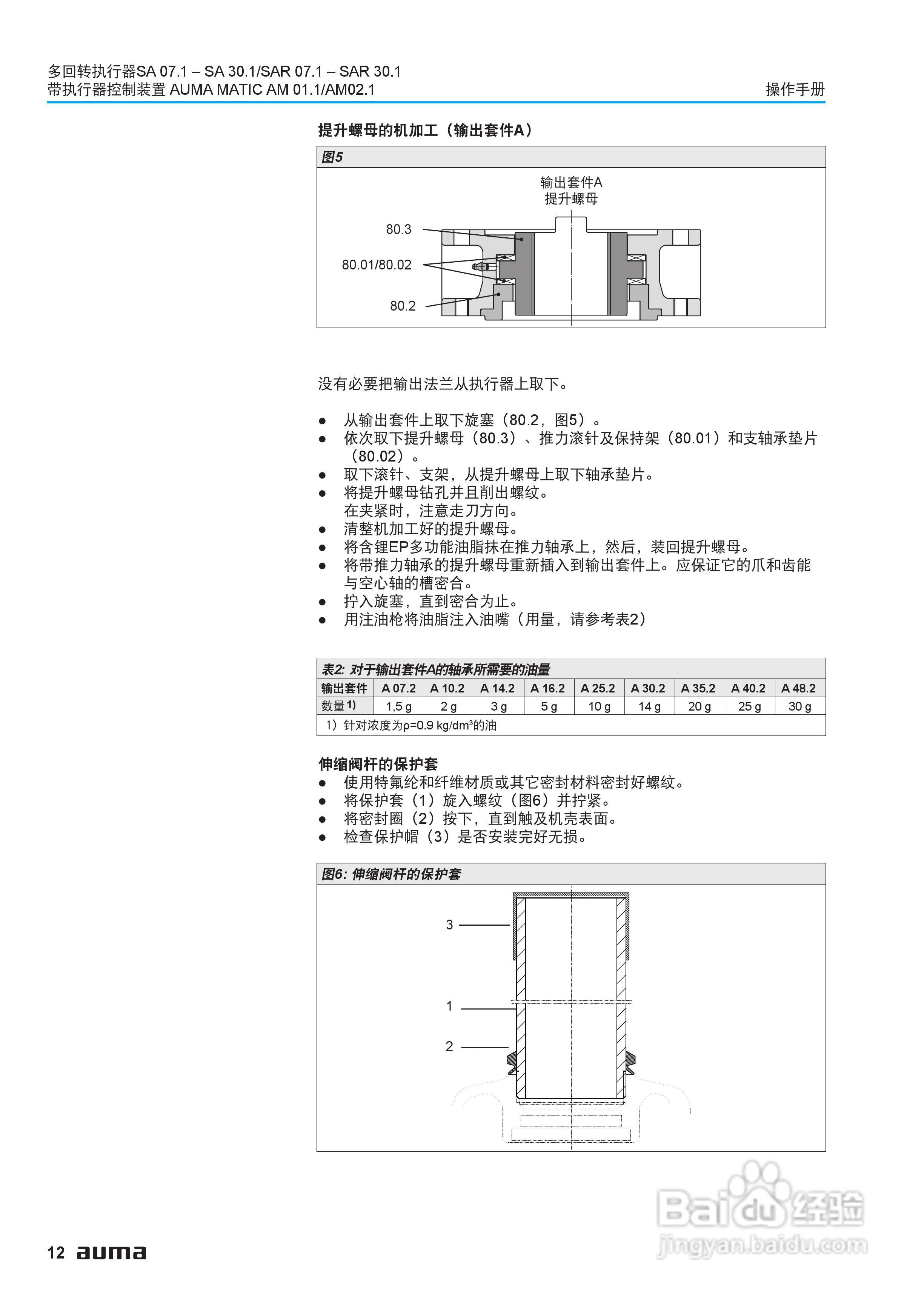 AUMA电动多回转执行器操作说明书:[2]