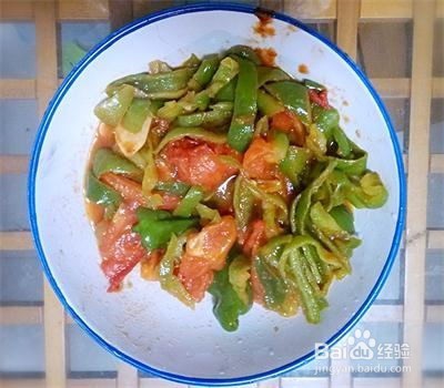 家常营养菜—西红柿炒青椒