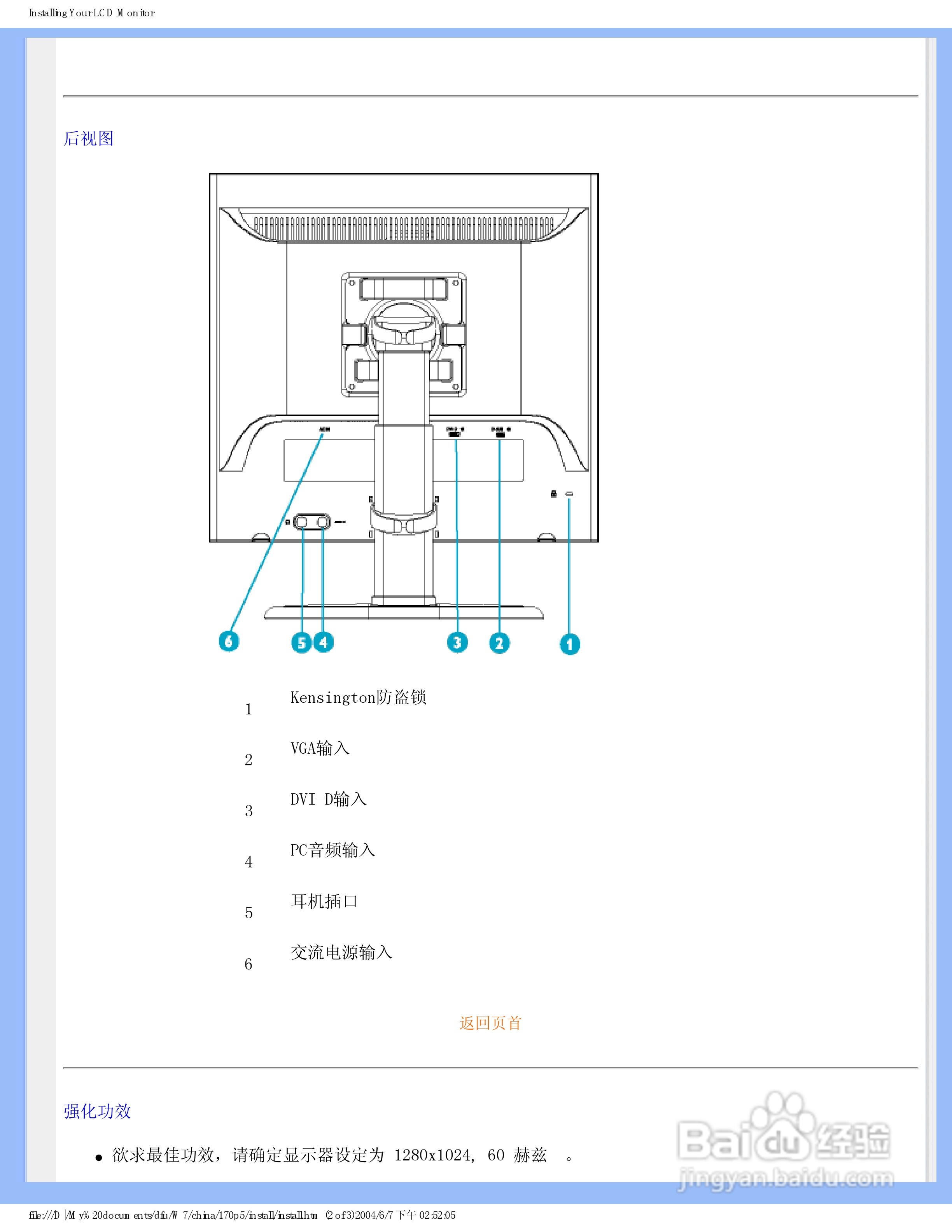 飞利浦170P5EG/93液晶显示器使用说明书:[2]