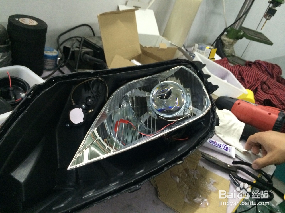 起亚k2改灯全程