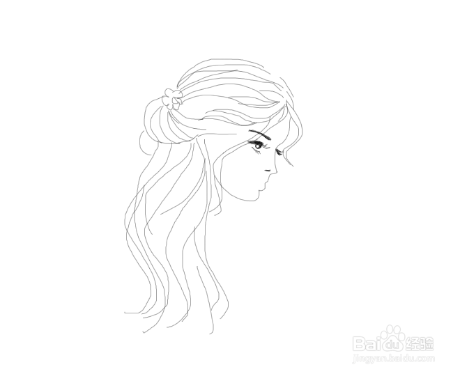 简笔画可爱少女如何画