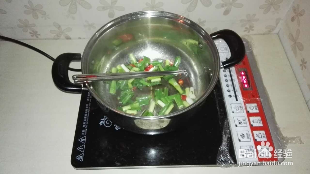 青蒜炒烤麸，绝对美味！