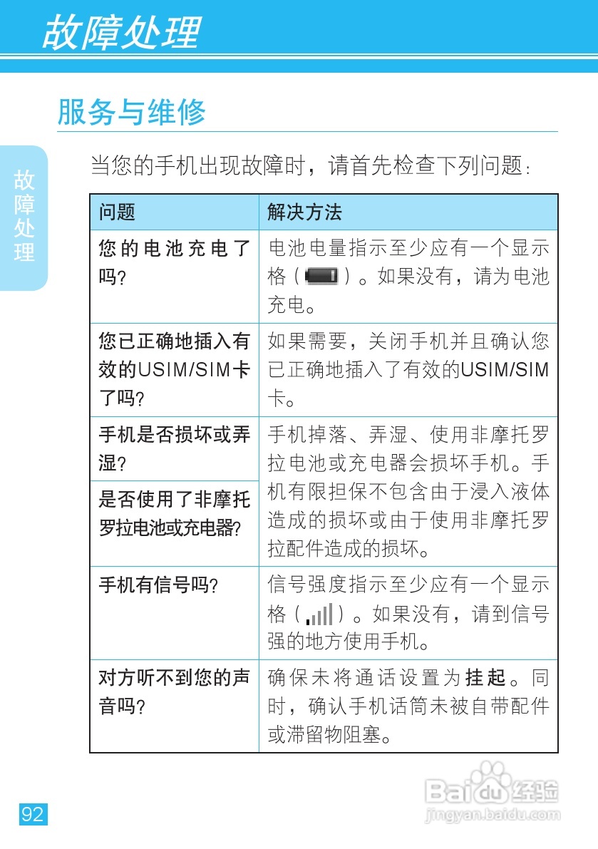 摩托罗拉MT716手机简体中文说明书:[10]