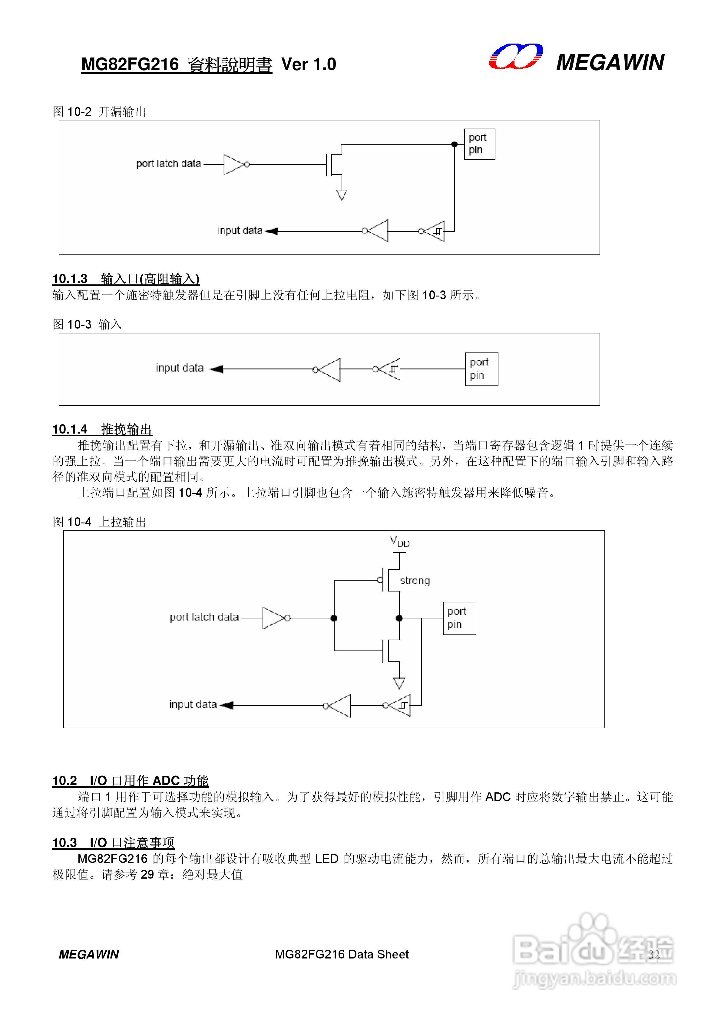 MEGAWIN MG82FG216 8 位微处理器用户手册:[4]