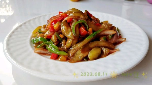 葱椒生炒丝瓜条