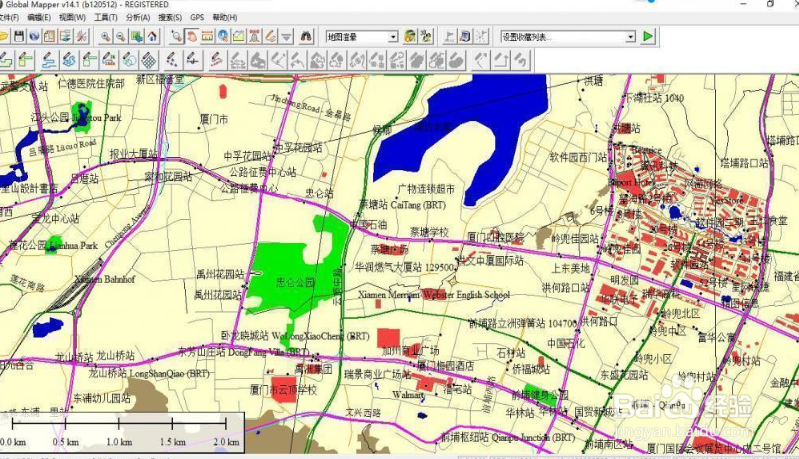 bigemap如何导出矢量路网水系