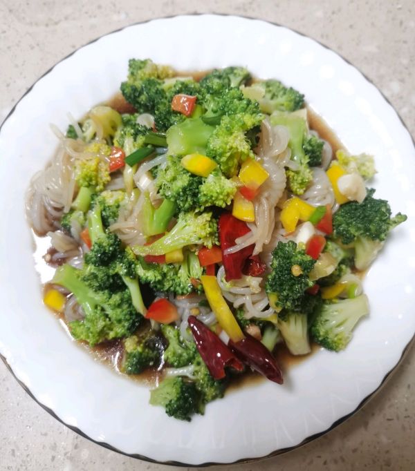 凉拌西兰花魔芋丝