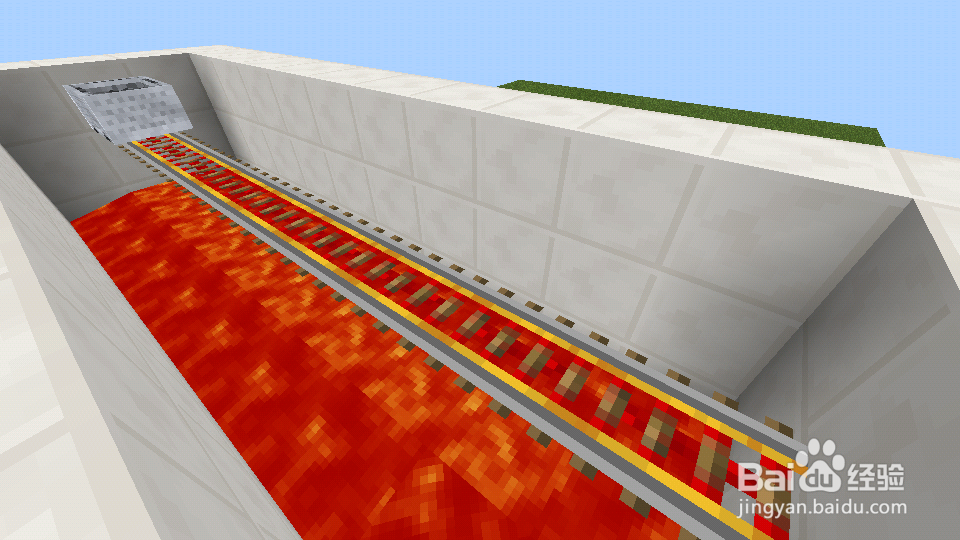 我的世界Minecraft手机版(0.11)悬浮铁轨教程