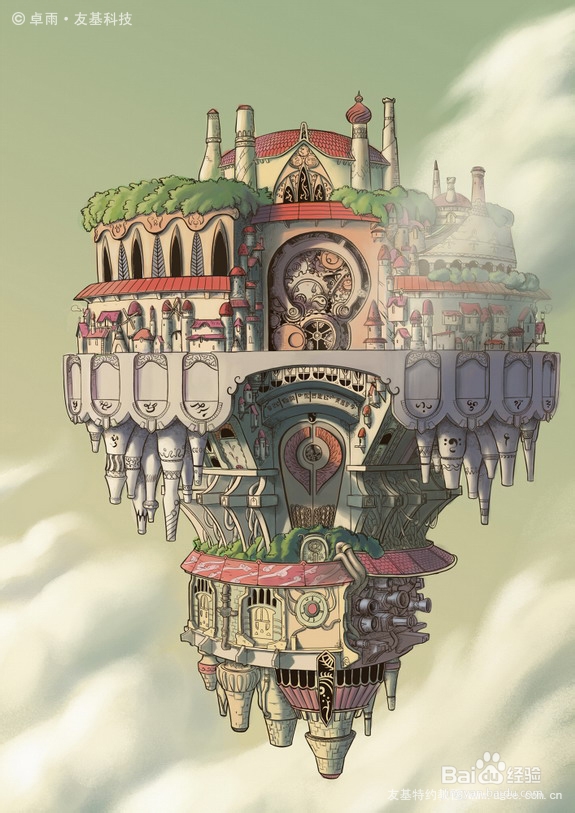 sai绘画教程:初识sai + 城堡绘画教程