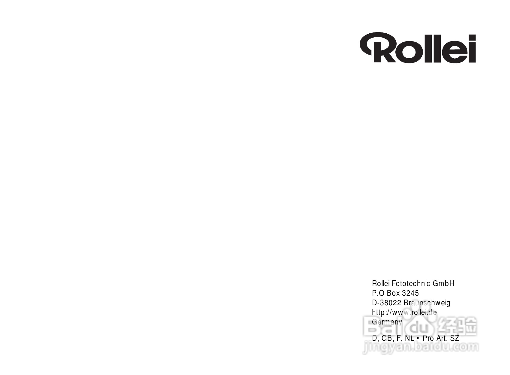 Rollei Prego 115型数码相机使用说明书:[10]