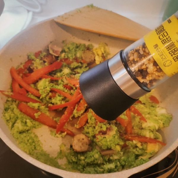 芝士培根肉肠奶油焗