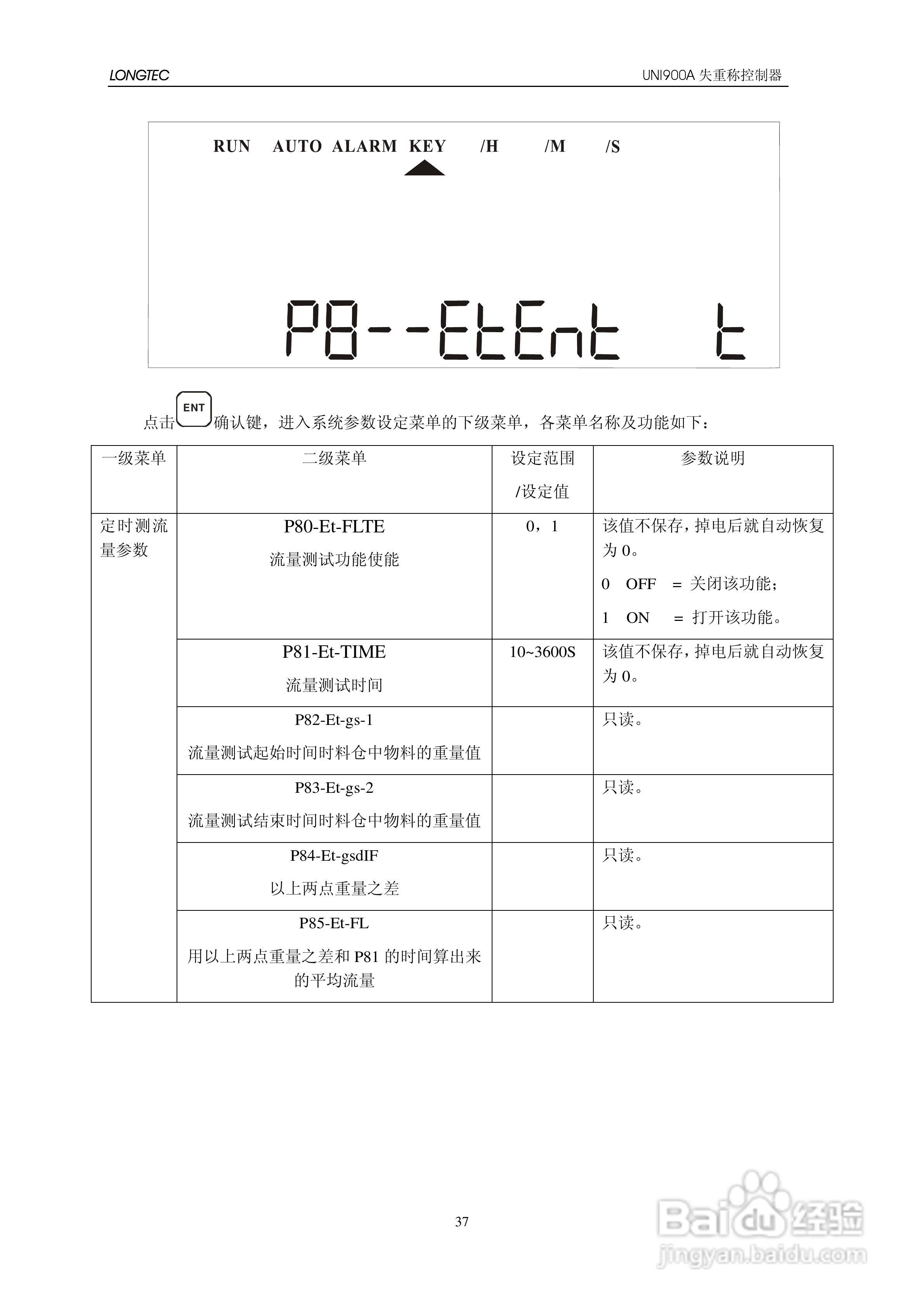 UNI900A失重秤控制器使用说明书:[5]