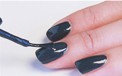 贴钻美甲教程