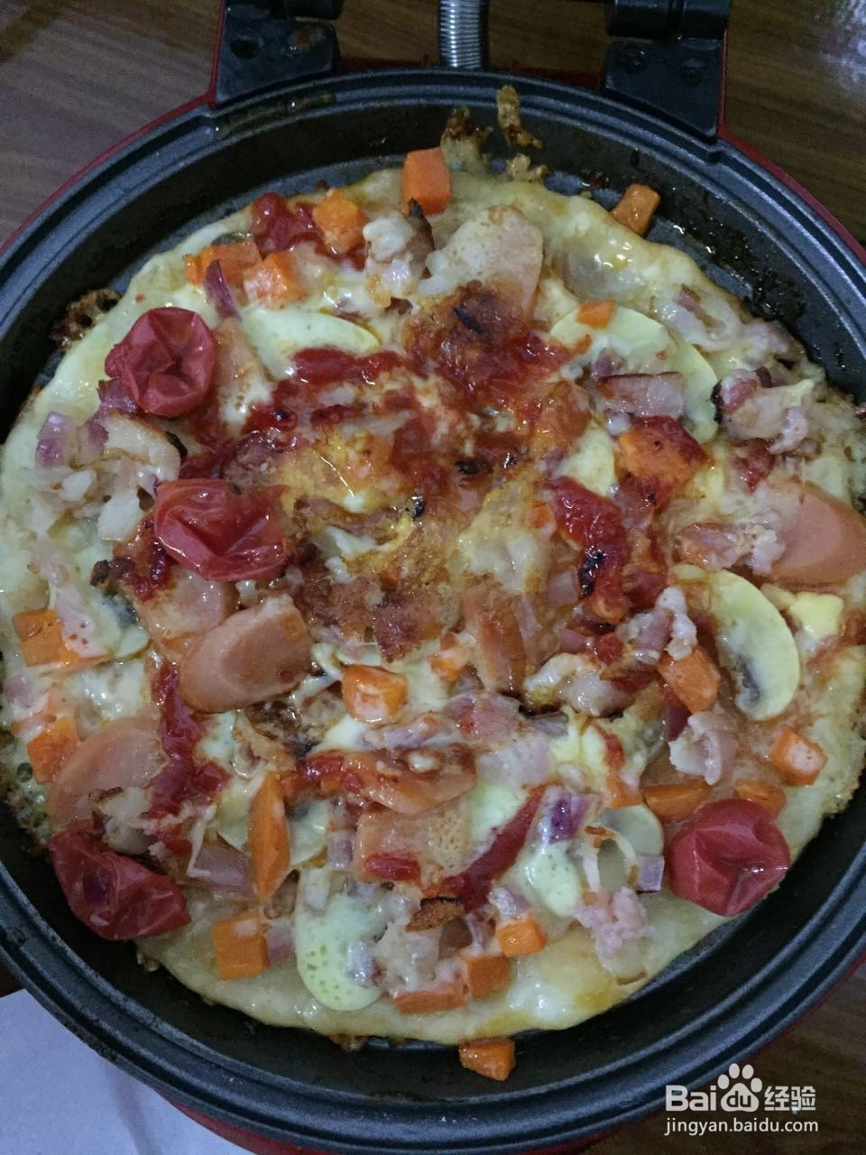 培根蘑菇披萨的做法