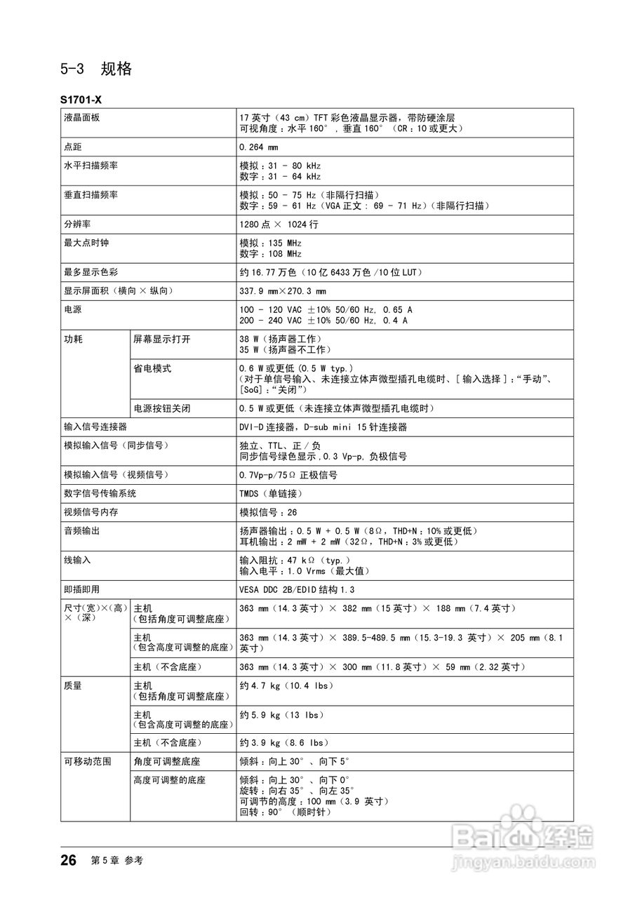 EIZO FlexScan S1902彩色液晶显示器用户手册:[3]