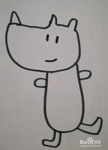 简笔画 小犀牛的画法