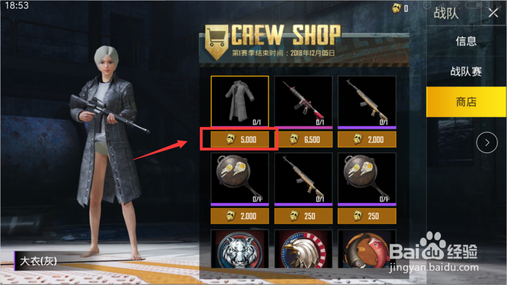 刺激战场国际服战队服怎么购买