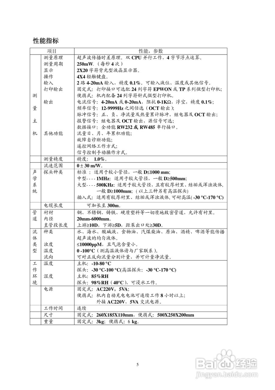 RLT-100型超声波流量计使用说明书:[1]
