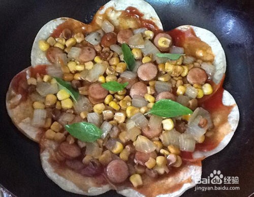 脆皮腊肠玉米披萨平底锅版