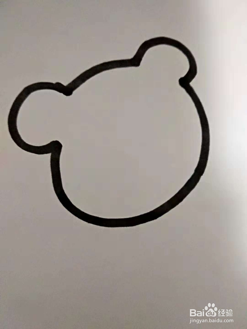 小熊的简笔画怎么画呢