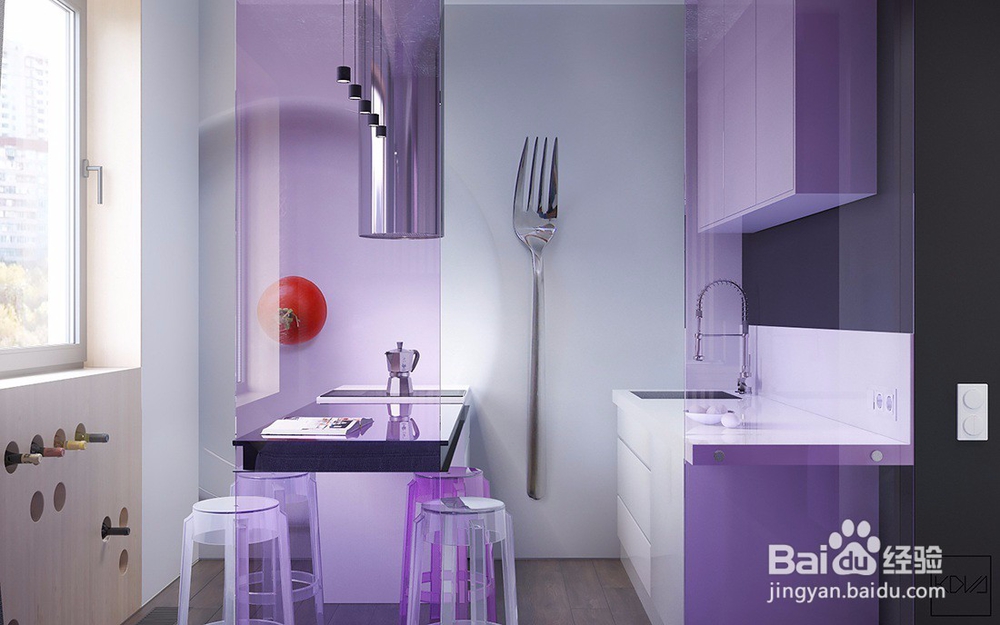 大胆的装饰主题,小公寓的软装设计