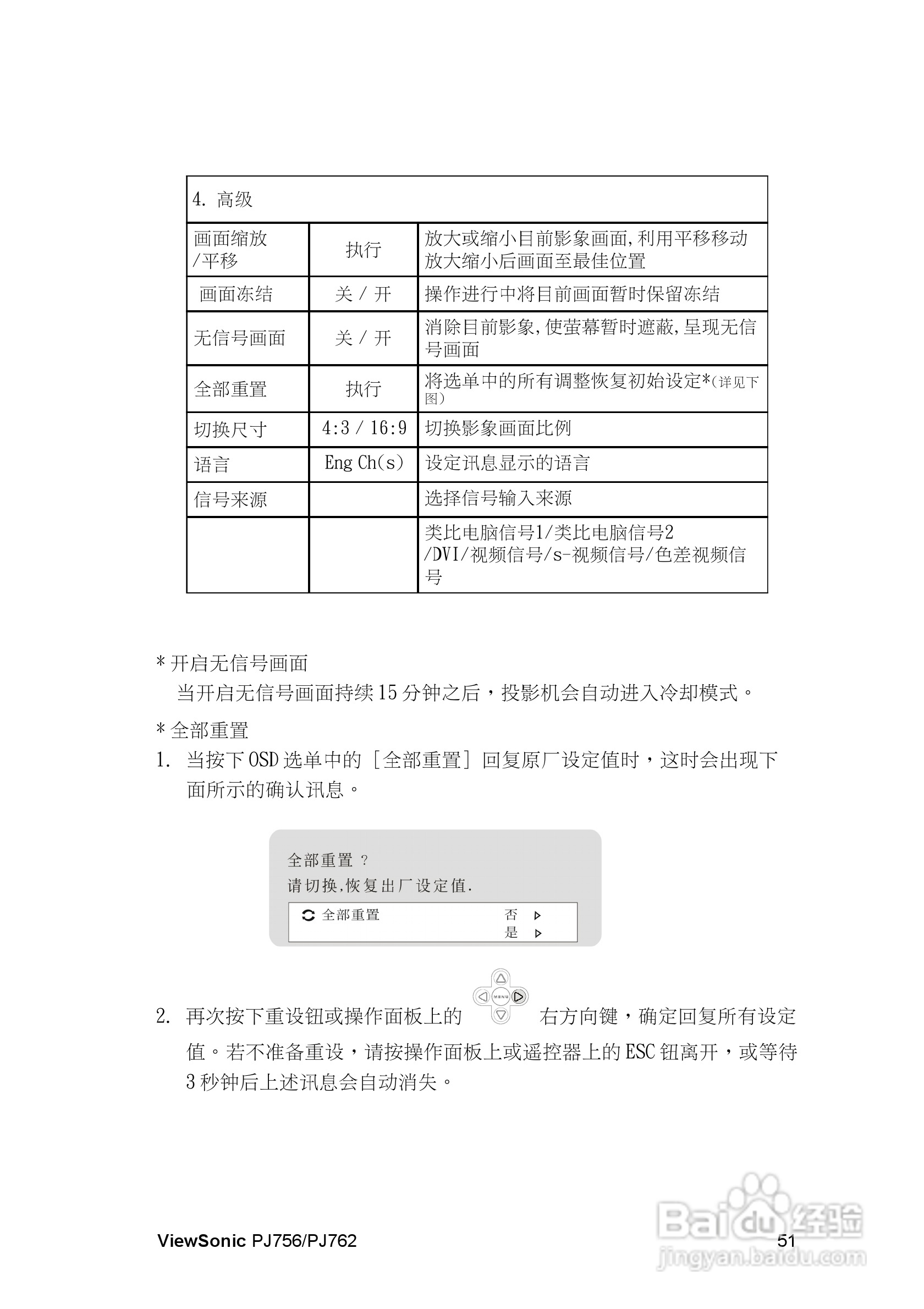 优派PJ762投影机使用说明书:[6]