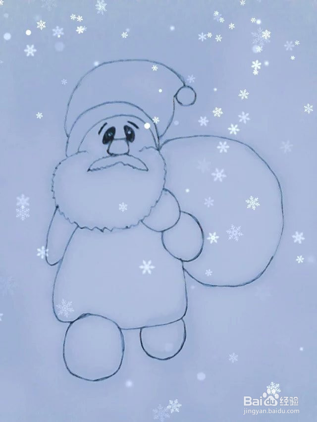 圣诞老人简笔画教程