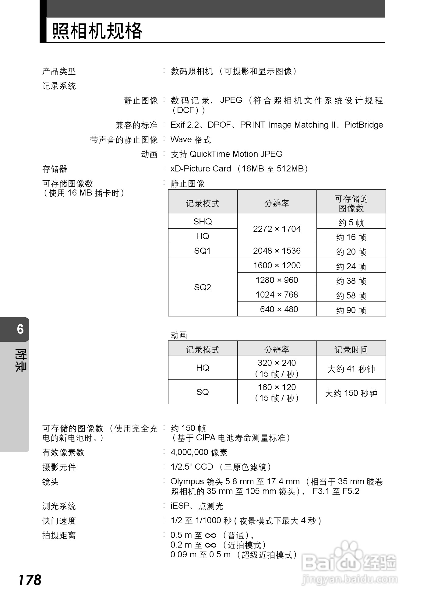 Olympus奥林巴斯C-590Z数码相机说明书:[18]