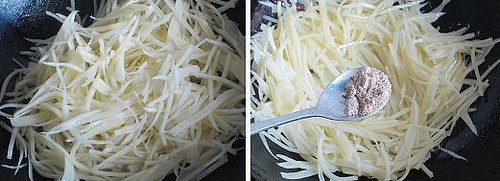 零厨艺自制特级味精做出五星级的酸辣土豆丝
