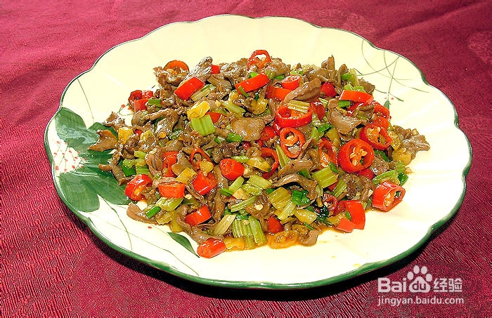 酸辣鸡杂的制作方法