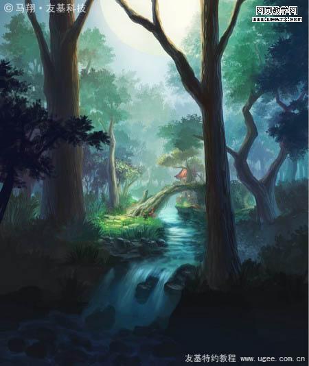 Photoshop鼠绘教程:唯美的梦幻森林