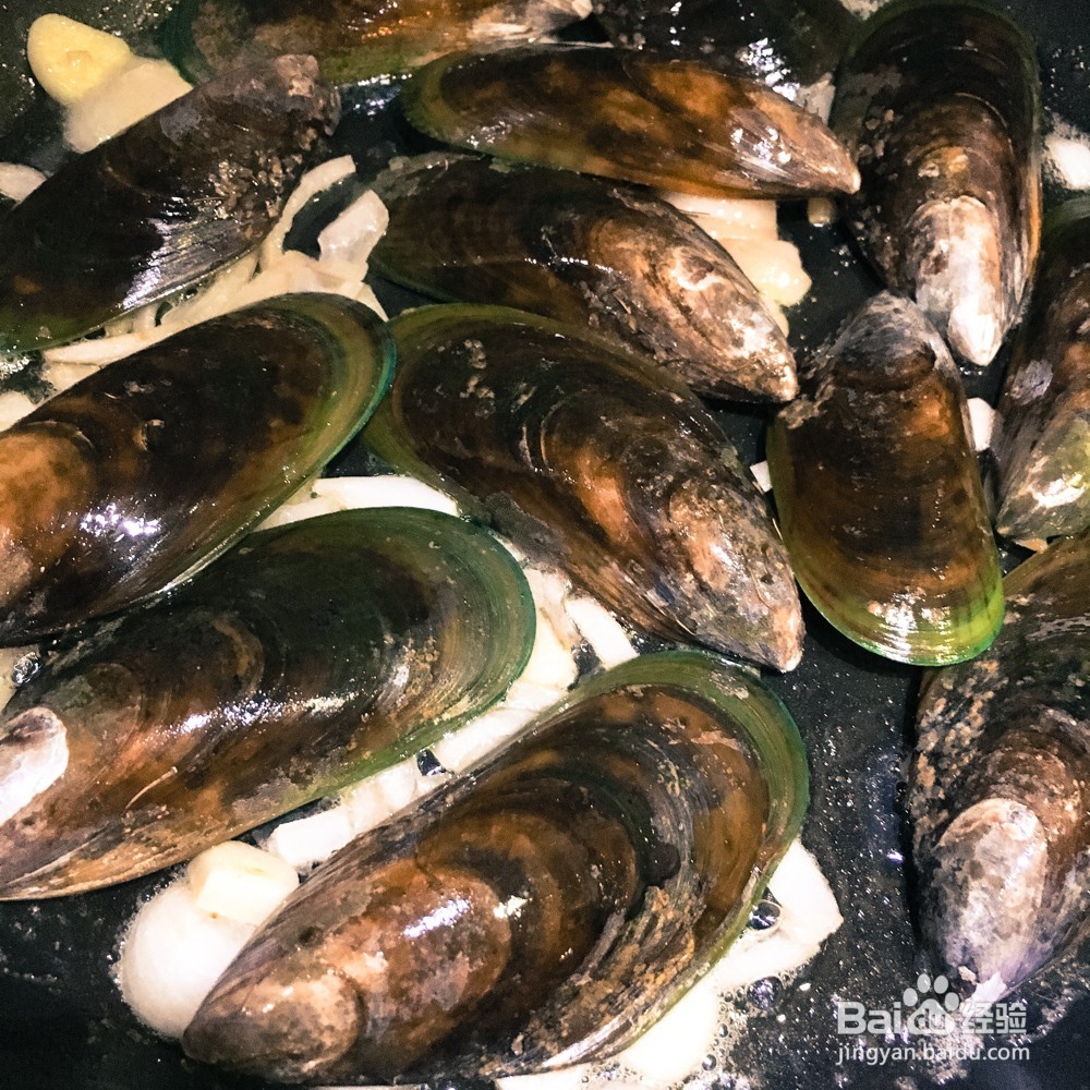 法式白葡萄酒焖青口