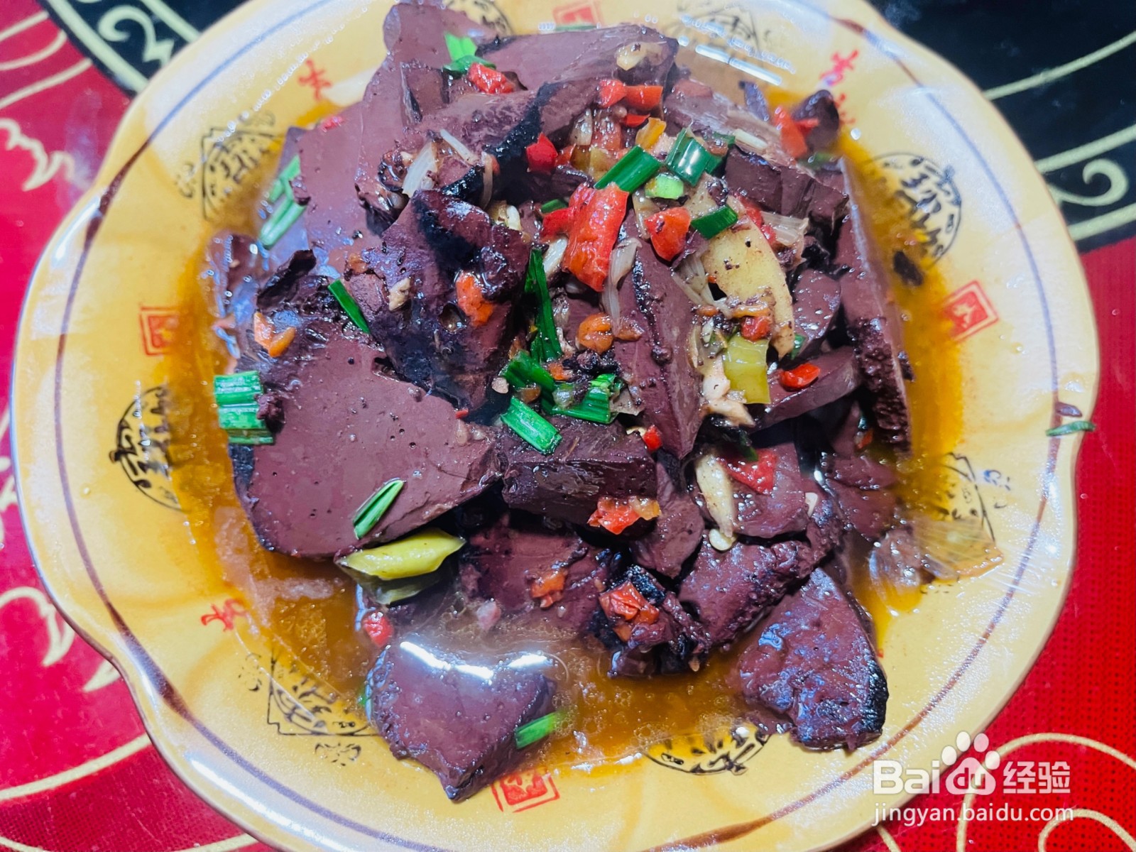 蒜苗炒猪血怎么做