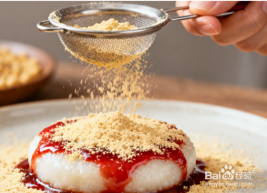 红糖糍粑的做法:外脆里糯,蘸料香甜,零失败